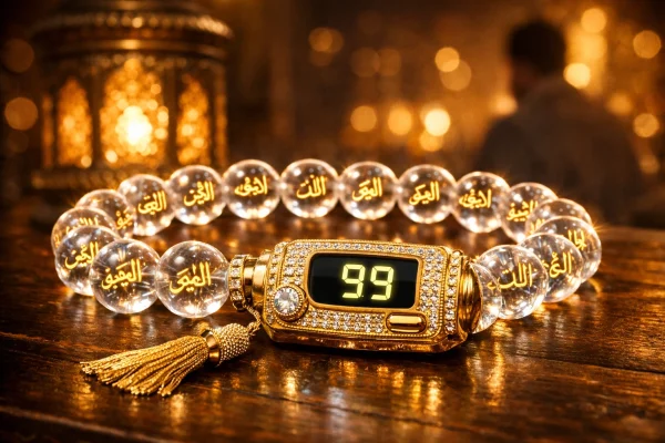 السبحة الإلكترونية الكريستالية الفاخرة