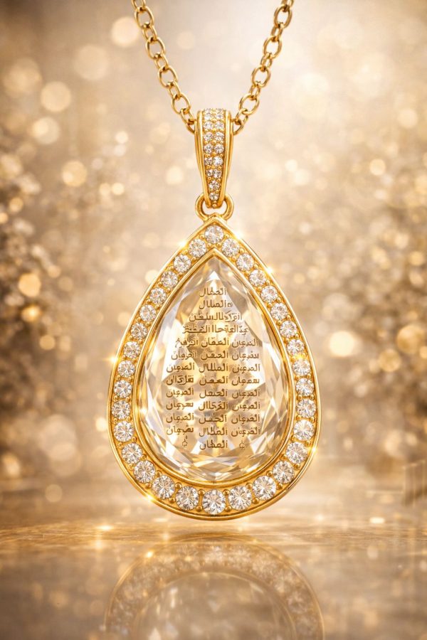 القلادة الكريستالية الفاخرة بأسماء الله الحسنى