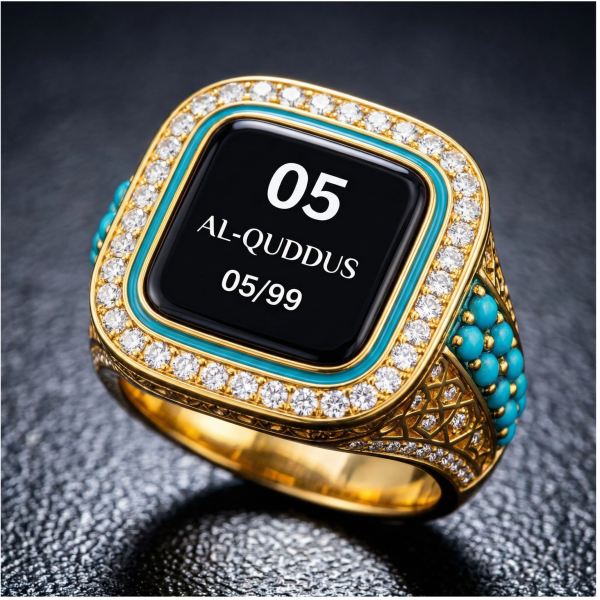 خاتم التسبيح الإلكتروني الفاخر   القدوس